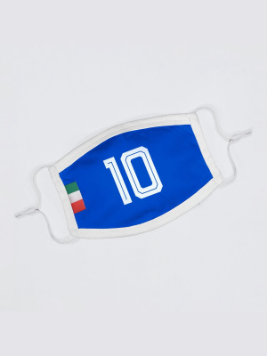 Italy Soccer Jersey Flat Kids Face Mask