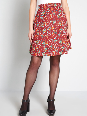 Holiday Helpers A-line Skirt