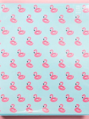 1-inch Binder, 4 Pack - Flamingo