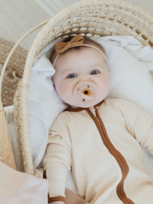 Modern Silicone Pacifier - Mahogany Rose