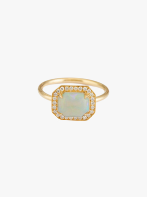 Opal & Diamond Mini Magic Ring