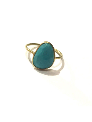 18kt Gold Turquoise Ring