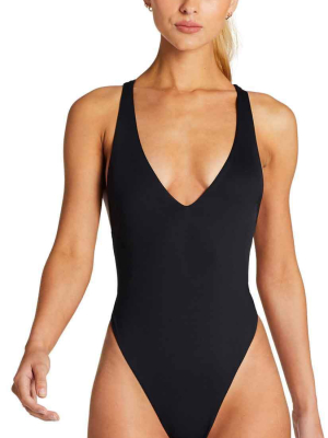 Vitamin A Ecolux Alana Full Coverage One Piece Swimsuit In Black