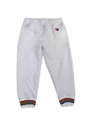 Kid's Prism Sweatpants - White