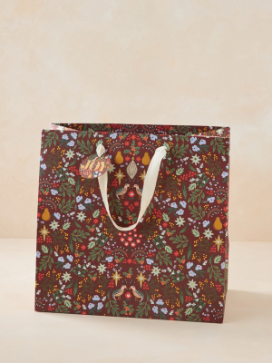 Rifle Paper Co. Partridge Holiday Gift Bag