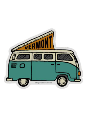 Vw Bus Camper Vermont Sticker