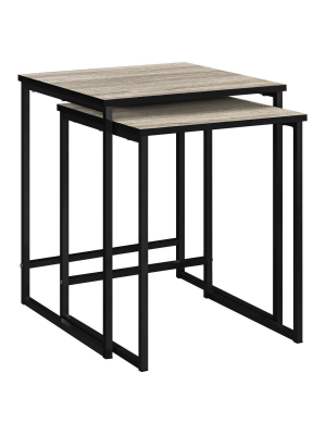 Fillmore Nesting Tables Sonoma Oak - Room & Joy