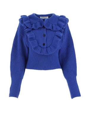 Philosophy Di Lorenzo Serafini Ruffled Buttoned Jumper