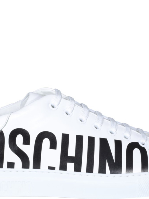 Moschino Logo Print Lace-up Sneakers