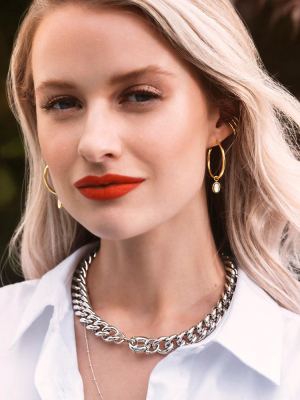 Inthefrow Luxor Chain Necklace - Silver