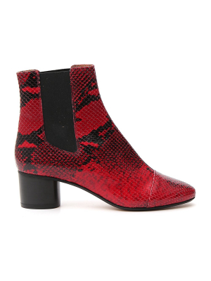 Isabel Marant Danae Embossed Ankle Boots