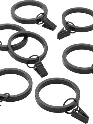 Matte Black Curtain Clips Set Of 7