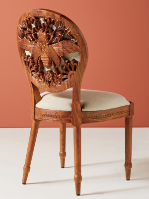 Handcarved Queen Bee Dining Chair