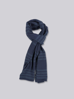 Stripped Scarf Blue