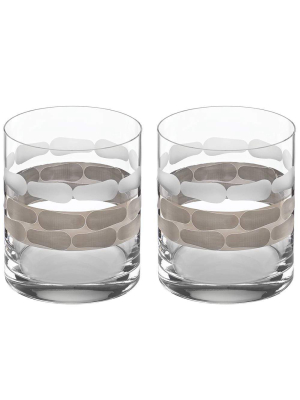 Michael Wainwright Truro Platinum Double Old Fashioned - Set Of 2