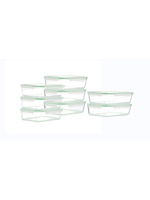 Kinetic Go Green Glassworks Rectangular Food Storage Container Set - 22oz