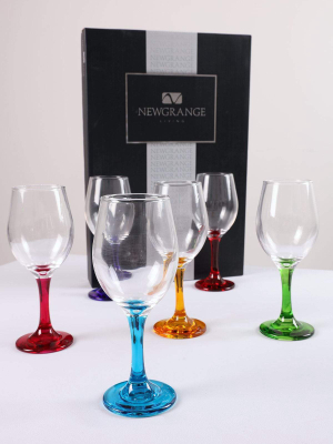 Rainbow Wine Glasses Party Pack