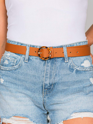 Leopard Ring Buckle Belt