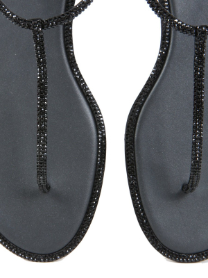 René Caovilla Embellished Thong-strap Sandals