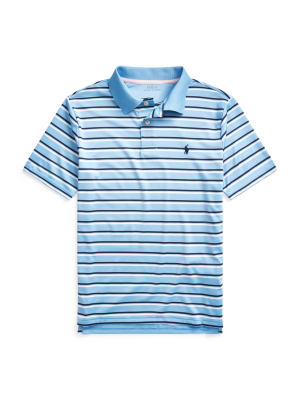 Striped Performance Polo Shirt