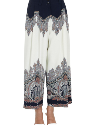 Etro Paisley Wide-leg Pants