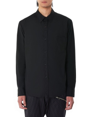 Smocked Yoke Shirt (si-b01-001-black)