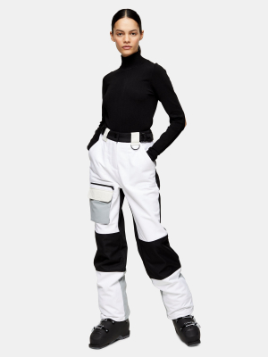 **black And White Ski Pants By Topshop Sno