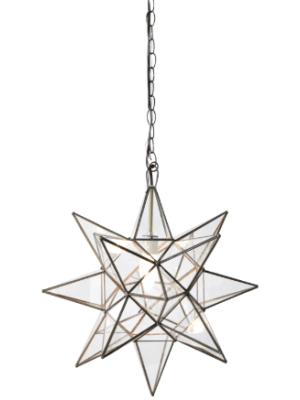 Clear Star Chandelier In Various Sizes