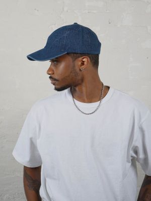 Washed Cotton 6-panel Cap Dark Blue