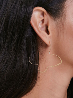 Butterfly Threader Hoop Earrings