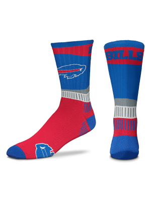 Nfl Buffalo Bills Fan Crew Socks - L