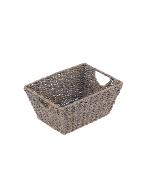 Mdesign Woven Nesting Home Storage Basket Bins, 4 Pack