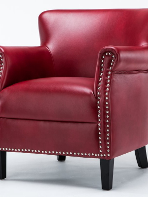 Holly Red Club Chair - Comfort Pointe