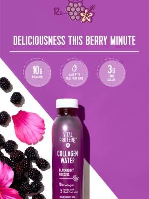 Vital Collagen Water™ - Blackberry Hibiscus
