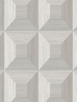 Squared Away Geometric Wallpaper In Birch From The More Textures Collection By Seabrook Wallcoverings