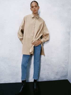 Oversized Poplin Shirt