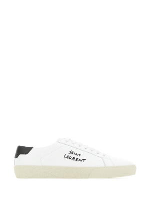 Saint Laurent Court Classic Sl/06 Embroidered Sneakers