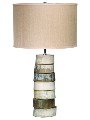 Stacked Horn Table Lamp