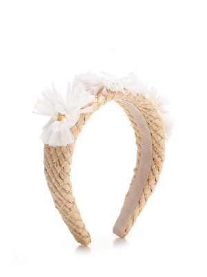 Redvalentino Woven Floral Detailed Hairband