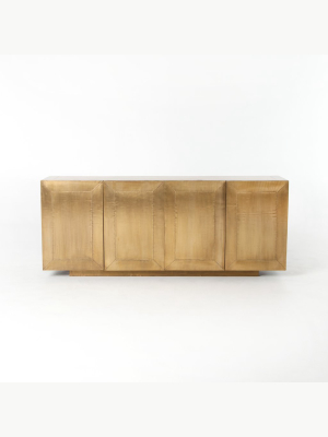 Freda Sideboard In Aged Brass Clad