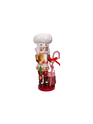 Kurt Adler 18.9" Gingerbread Chef Santa Nutcracker