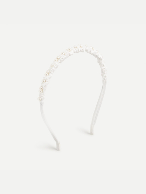 Scrunchie Pearl Headband