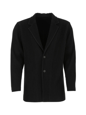 Homme Plissé Issey Miyake Pleated Single Breasted Jacket