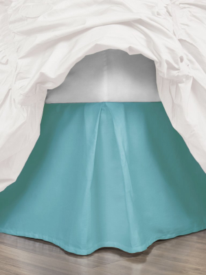 The Turquoise Pleated Bed Skirt