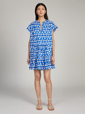 Ashley Dress In Lapis Kaleidoscope