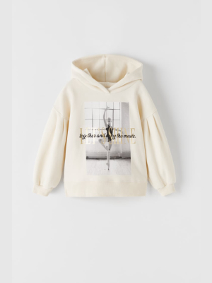 Photographic Print Sweatshirt