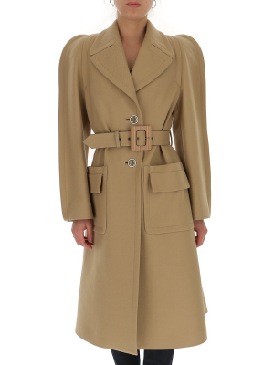 Givenchy Single Breasted Belted Coat