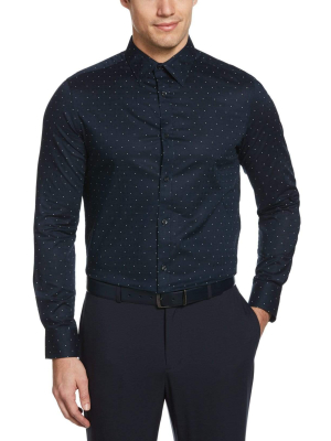 Slim Fit Dobby Dot Shirt