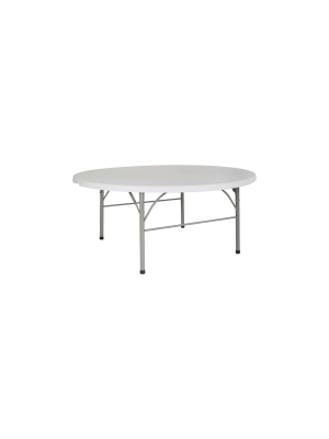 Riverstone Furniture Collection Plastic Bifold Table Granite White