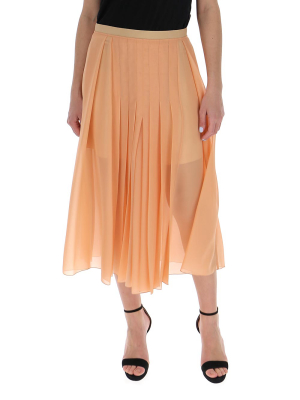 Chloé Pleated Midi Skirt